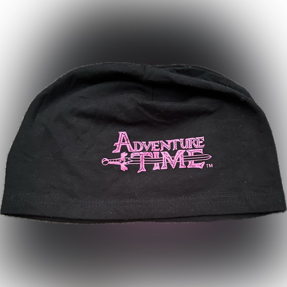 Adventure Time Beanie Hat with Pink Logo